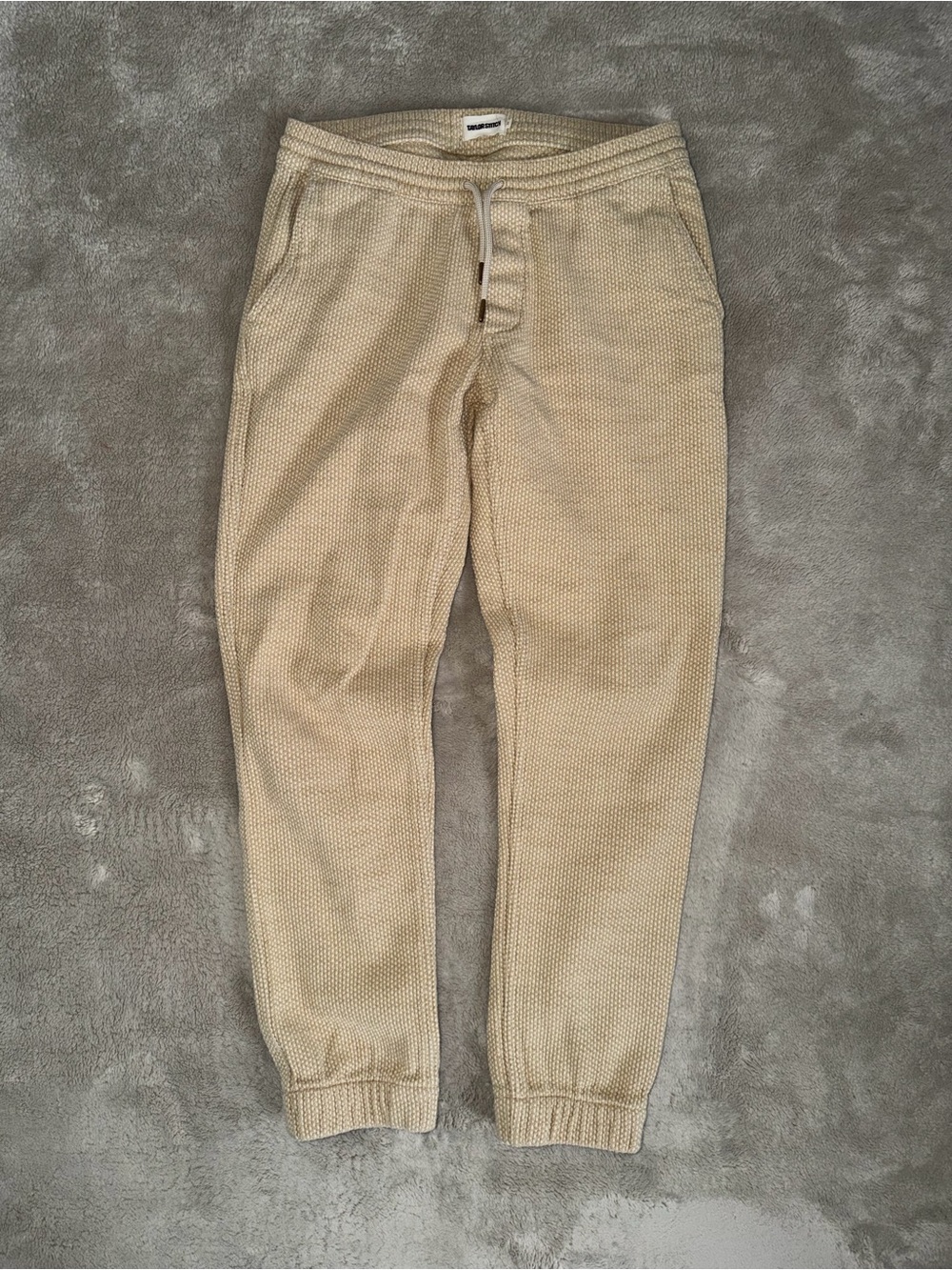Taylor Stitch The Apres Pant Jogger in Natural Sashiko Size Men’s Small
